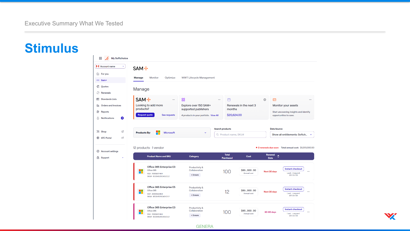 SAM+ Hub prototype used in the 2026 multi-vendor filtering usability study